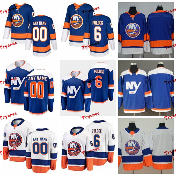 

2019 new york islanders ryan pulock stitched jerseys customize alternate ny blue shirts 6 ryan pulock hockey jerseys s-xxxl, Black;red