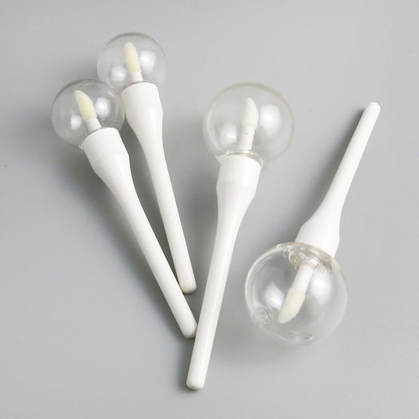 

5pcs fashion cool lip tubes 6ml 11ml plastic empty lip tubes containers clear white refillable bottles lipstick tube