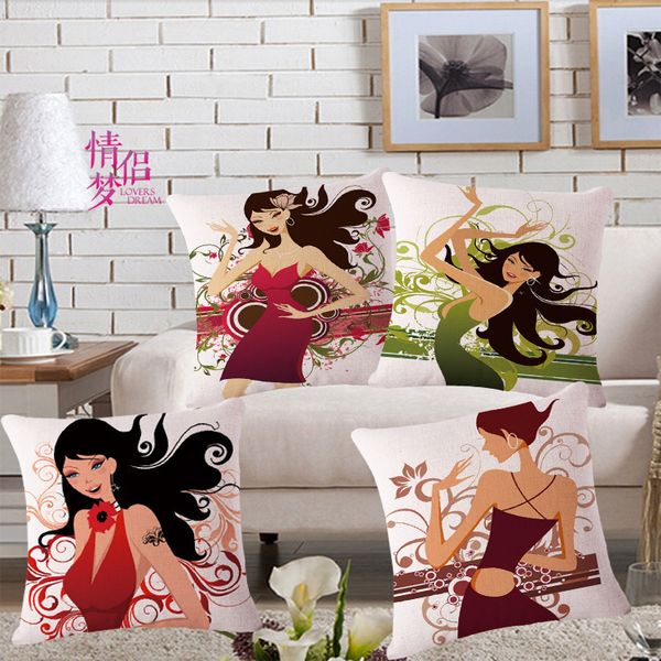 

originality beauty dance second cotton pillow back cushion loose coat recruit agent