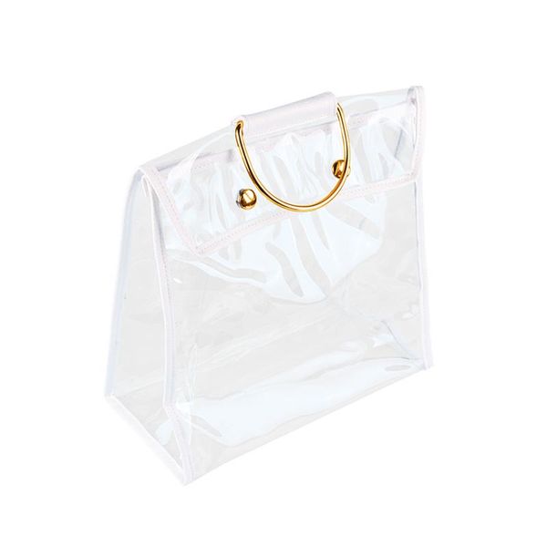 

clear dust-proof storage bag case organizer woman transparent handbag protector holder