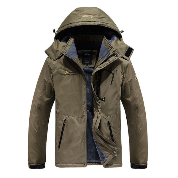 

autumn winter men windbreaker jacket waterproof hoodie waterproof detachable breathable sport outdoor coat long sleeve outwear, Blue;black