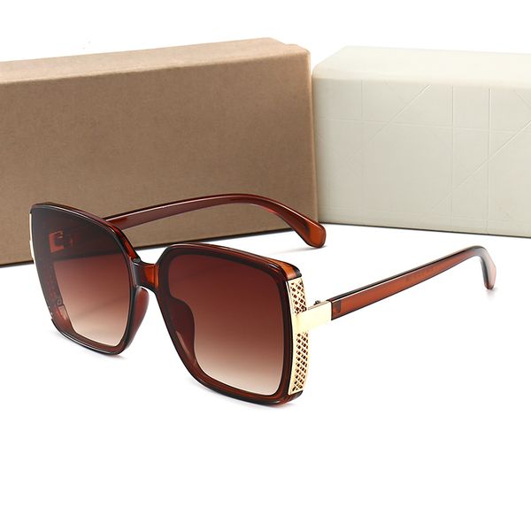 

new designer men and women uv protection sunglasses non-polarized metal pc material go out must-have trend glasses with boxedkn6, White;black