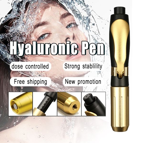 

atomizer hyaluronic acid pen meso pen beauty tool continuous high pressure for anti wrinkle lifting lip hyaluron gun injection pen, Black;white