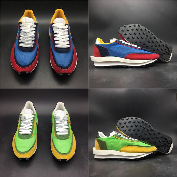 

Cheap Sacai LDV Waffle Daybreak Multi Green Blue Fashion Designer Sneakers Running Shoes for Men Women Sneakers Casual Trainers