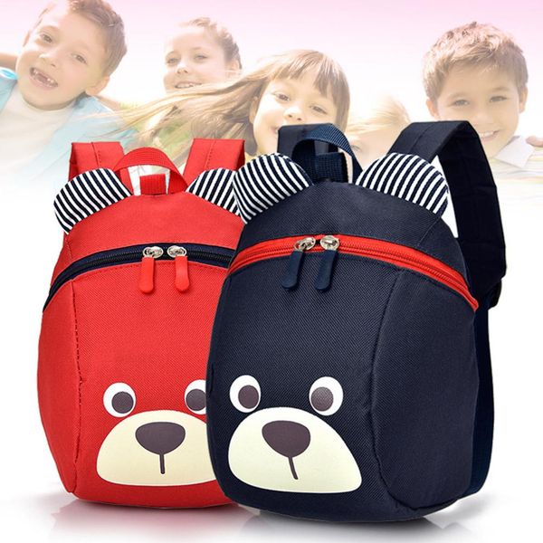

lovely cartoon bear kids children anti-lost school backpack kindergarten bag baby comfortable backpack shoulder straps bag