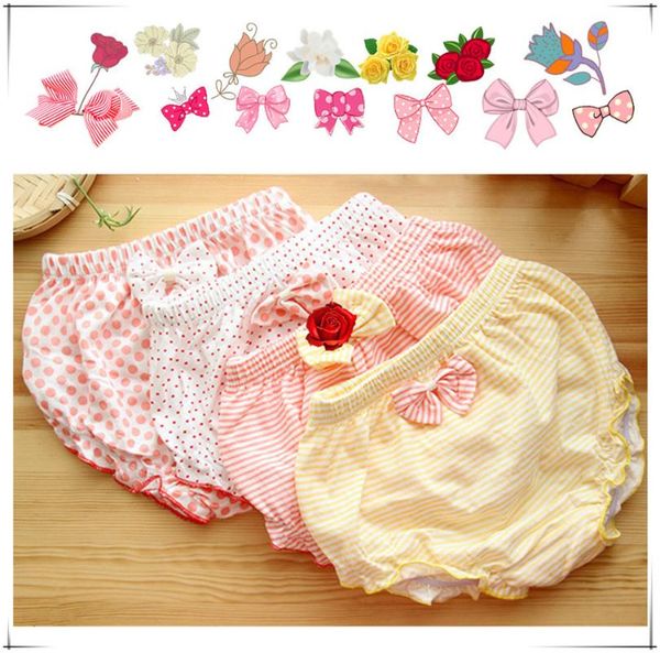 

4pcs new baby butterfly knot children triangle underwear cotton baby bread pants pp shorts safety underpants lovely bow panties, Camo