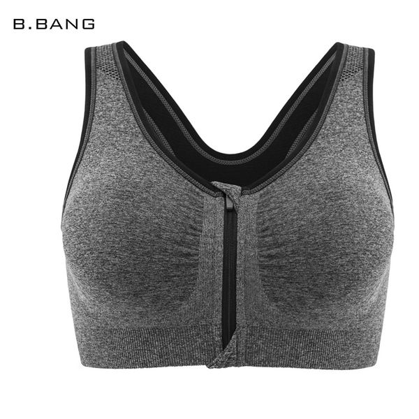 

B .Bang 2017 New Women Zipper Bra Push Up Crop Top Seamless Sexy Shakeproof Underwear Wholesale Brassiere