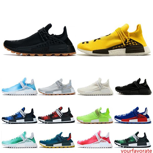 

nmd human race hu trail pharrell williams мужские кроссовки yellow know-soul in volt black nerd женские спортивные кроссовки размер 36-47