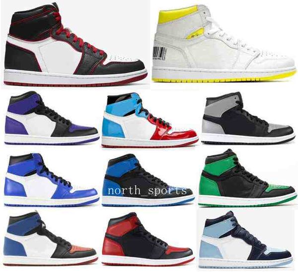 

new 1 bloodline meant to fly first class flight game royal basketball shoes men 1s court purple pine green shadow sneakers with box