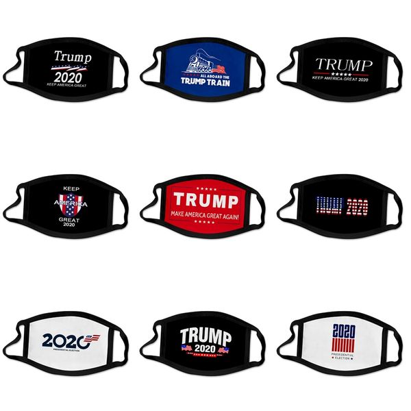 

fashion cartoon pattern black cotton face mask cute 3d print cool meme designer trump face mouth muffle masks party masks outdoor cycling #7