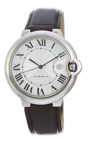 

2020 men car ballon wsbb0016 series fashion white dial 442mm japanese quartz movement stainless steel buckle sapphire male wrist watch, Slivery;brown