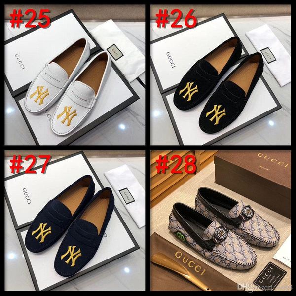 

19mm summer men shoes casual luxury brands mens penny loafers 2020 suede leather slip on italian driving shoes men chaussures cqcq2, Black