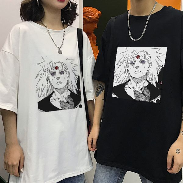 

dressing2020 мужская футболка унисекс наруто боль учиха мадара прохладный короткий рукав футболки японское аниме смешные печатные harajuku у, White;black