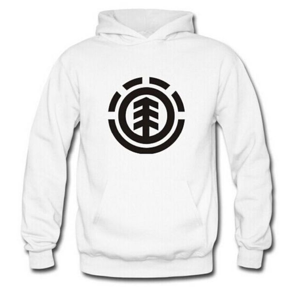 

2019 winter men's skateboard element hoodies men hip hop sweatshirts man fleece hoody pullover sportswear clothing, Black