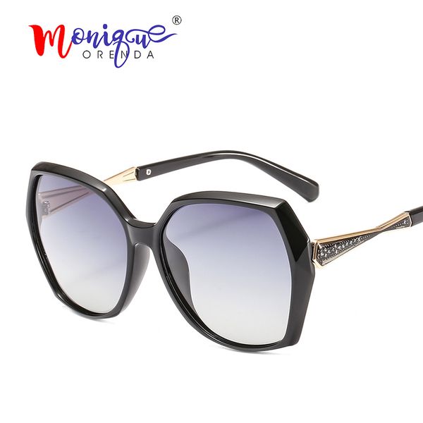 

vintage oversized sunglasses women brand designer irregular polarized sun glasses men car driving eyewear female shades oculos, White;black
