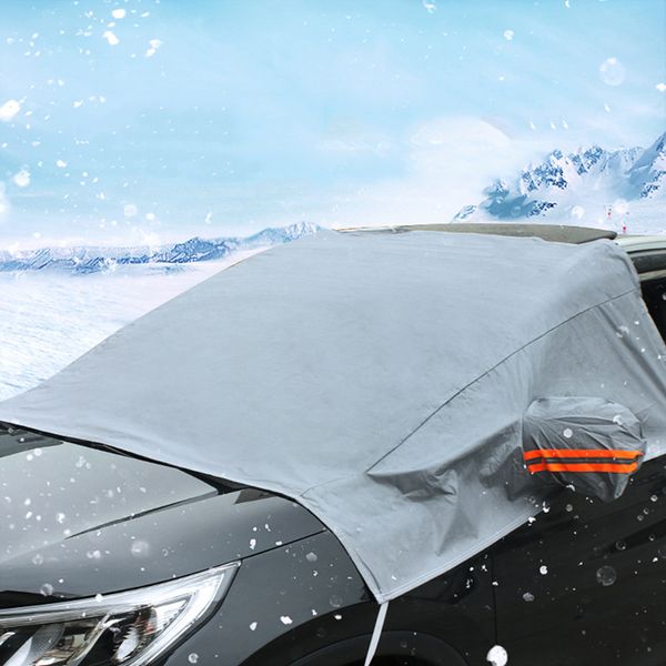 

car covers general winter snow block frost windshield sunshade sunscreen clothing half hood dustproof uv protection rainproof