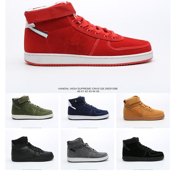 

новый vandal high qs обучение кроссовки для menstriple черный серый желтый красный дизайнерские тренажёры спортивная обувь мода кроссовки eu