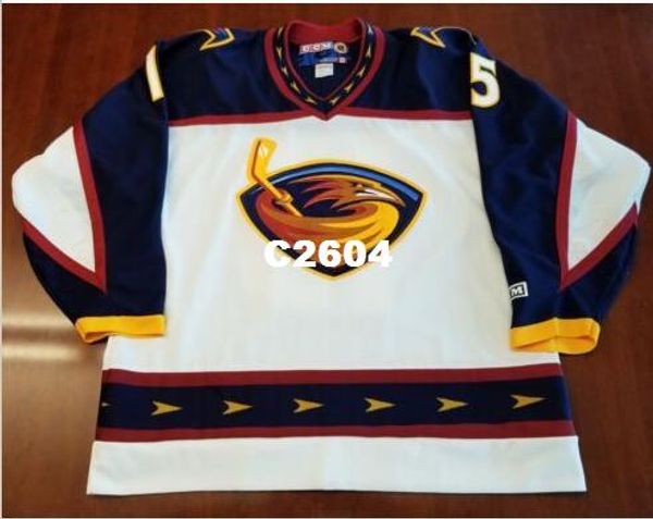 

rare men real full embroidery #15 dany heatley atlanta thrashers vintage hockey jersey or custom any name or number hockey jersey, Black;red