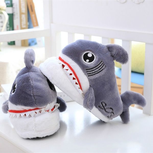

winter super animal funny shoes for men and women warm soft bottom home&house indoor floor shape furry slippers shallows99, Black