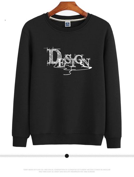 

mens designer hoodie fashion brand sweaters terry printed pattern jumpers for men women hoodie luxury spring autumn sweatshirts, Black