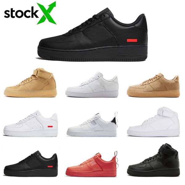 

stock x triple white black wheat high low running shoes just orange red women mens trainer fashion skateboardÂ sports sneakers platform