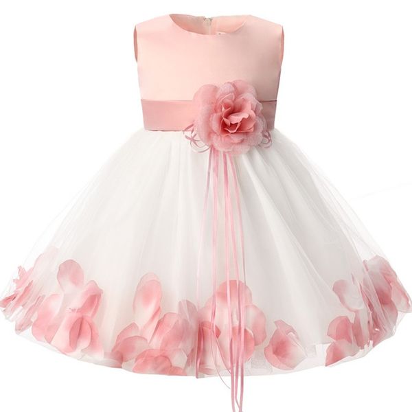 

1 year birthday baby girl flower dress girls party wear tutu infant christening gown newborn baptism clothes 6 9 12 18 24 months, Red;yellow