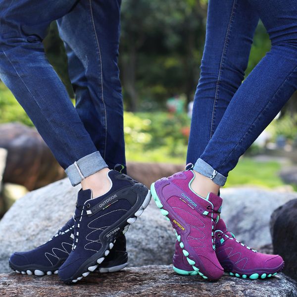 

wanyou outdoor sports hiking shoes men women camping shoes breathable non-slip climbing mountain tourism trekking sneakers