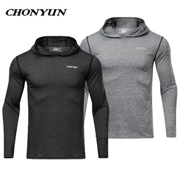 

running jacket men sports fitness quick dry sportswear gym hoodie tight soccer basketball outdoor training jogging soft jackets