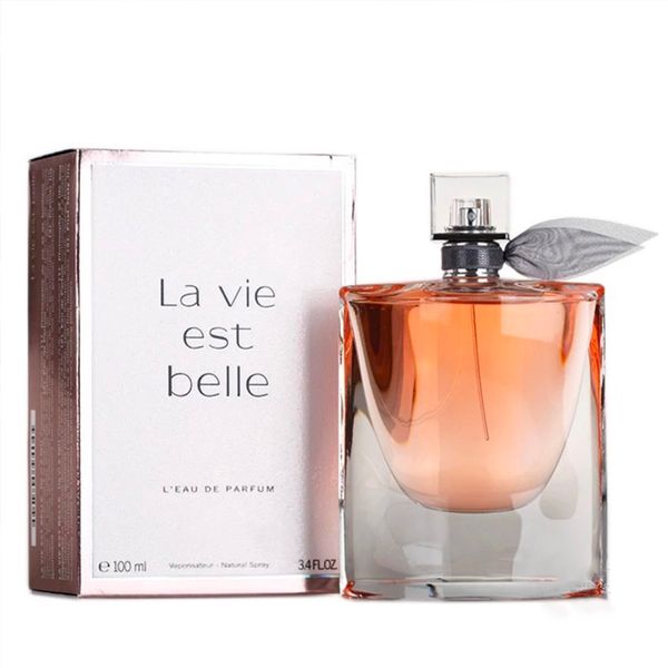 

La vie e t belle perfume for woman fragrance big counter quality 100ml edt flower fruit note dama cu ro e ribbon efficient durable