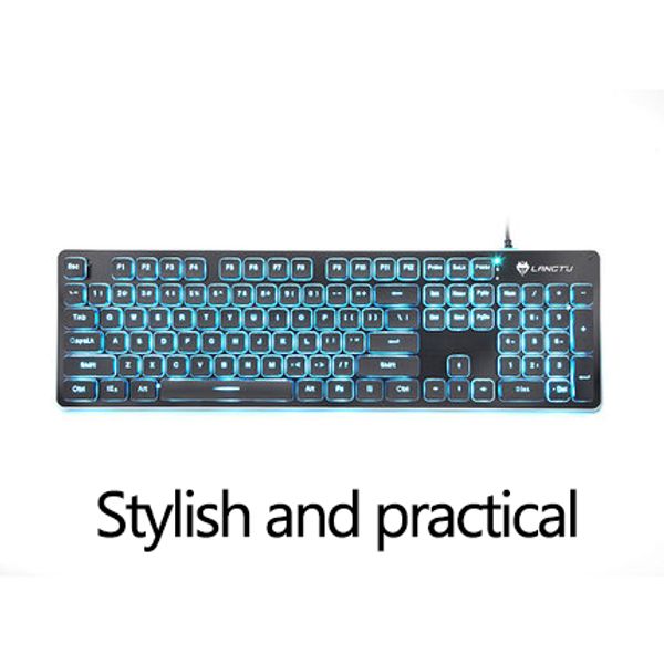 

профессиональный проводной механические чувствую игровая клавиатура геймерская клавиатура мышь комбо для ноутбука настольного компьютера bac