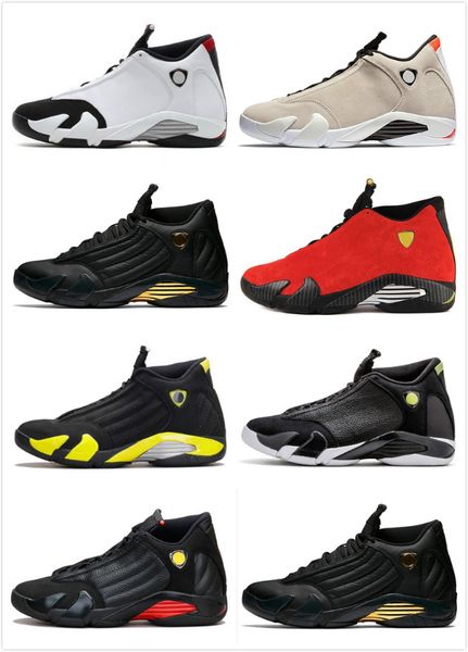 

2020 new xiv 14 se reverse ferrar retro mens basketball shoes 14s brand mens designer sneakers university gold outdoor shoes size 40-47, Black