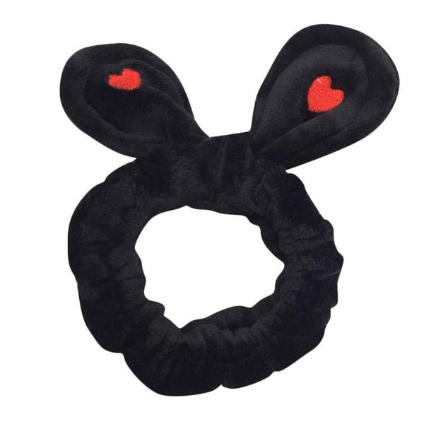 

heart-shaped print ear cute accessories women ladies elastic headband band cartoon head lovely hair band haarband, Brown