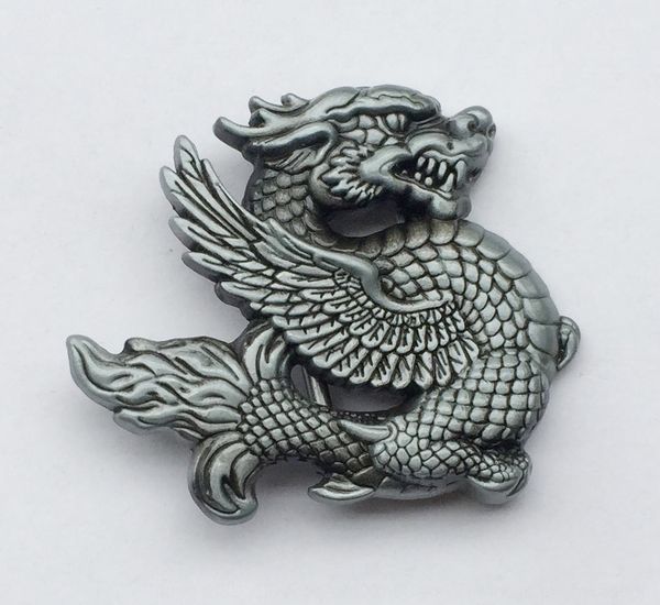 

3d flying dragon zinc alloy animal 3d flying dragon zinc alloy belt buckle animal belt buckle, Slivery;black
