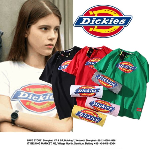 

Dickies Women Skateboard T shirts Summer Teenager Hiphop Casual Street Tops Short Sleeved Clothes Tees
