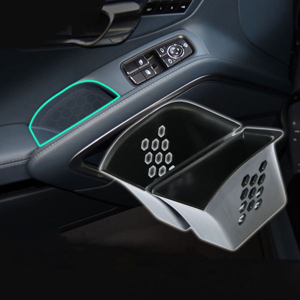 Car Inner Side Door Handle Armrest Storage Box Abs Tray Holder For Porsche Cayman Boxster 911 718 Interior Accessories Car Seat Organiser With Tray