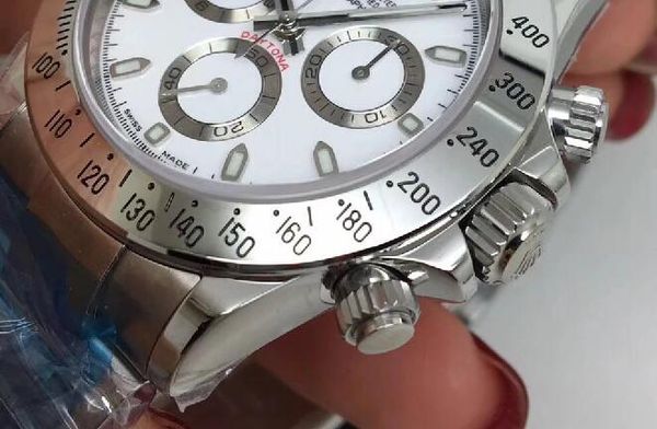 

Men bu ine luxury 904l watch automatic cal 4130 movement chronograph 12 dial men white dial diving wim watche