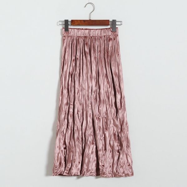 

floor-length women skirt high waist ladies skirts solid straight skirt, Black