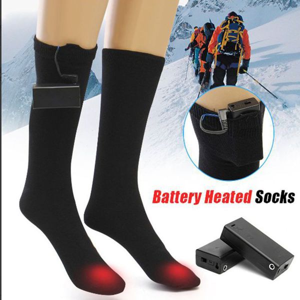 

thicken warmer socks electric heated socks rechargeable battery for women men winter outdoor skiing cycling sport heated socks fashion