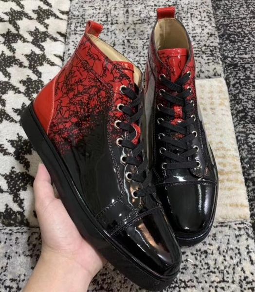 

new lovers studded luxurys flats shoes 35-47 bottoms casual shoes party mens sneakers spikes size genuine c999 womens designer leather post, Brown;gray