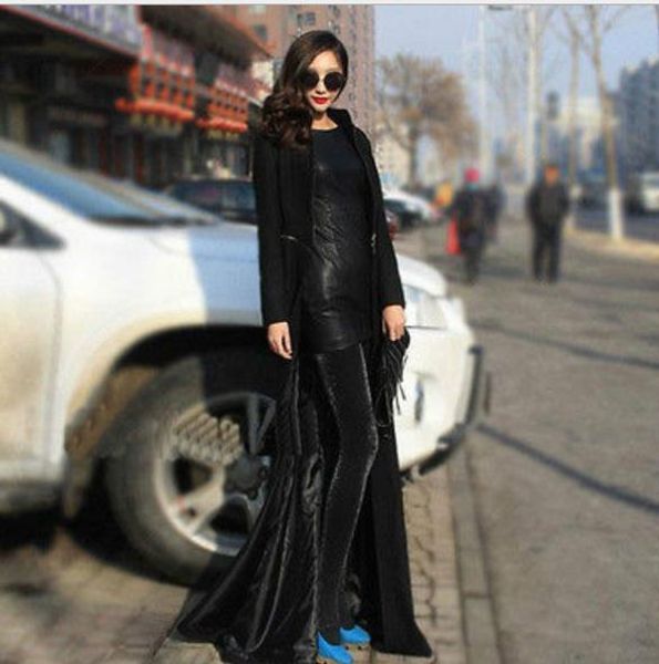 

womens winter designer solid color wool long sleeve crew neck lower edge detachable female clothing fashion style casual apparel, Black