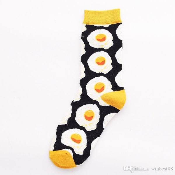 

happy boy avocado sushi omelette burger apple plant fruit food socks short funny cotton socks women winter men happy socks female, Black