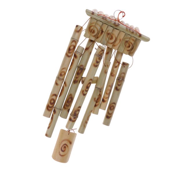 

bamboo wooden windchime 60cm garden indoors ornament feature wind chime