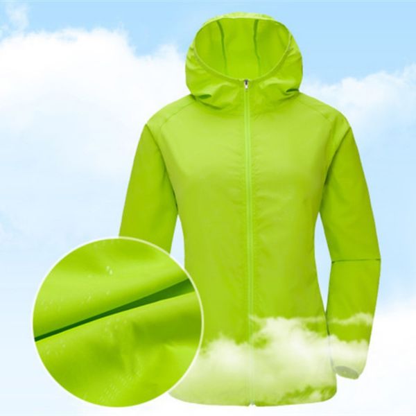 

waterproof durable outdoor sports coats skin male female windbreaker quick dry hiking jackets sun-protective, Blue;black