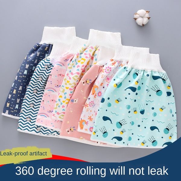 

pg2rn baby's urine filter skirt diaper waterproof and leak-proof diapers training pants baby's night urine artifact cotton washabl