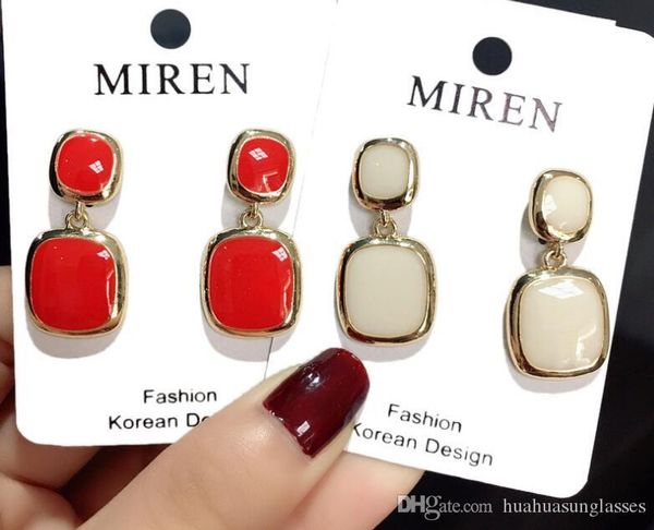 

new designer full rhinestone letter tassel earrings for women fashion stud earring jewelry gifts gold and silver 1331, White