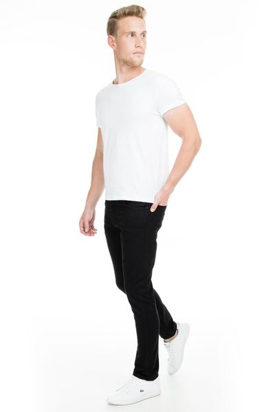 

buratti normal waist narrow cutting narrow trotting jeans male jeans pants 7213f232artos, Blue