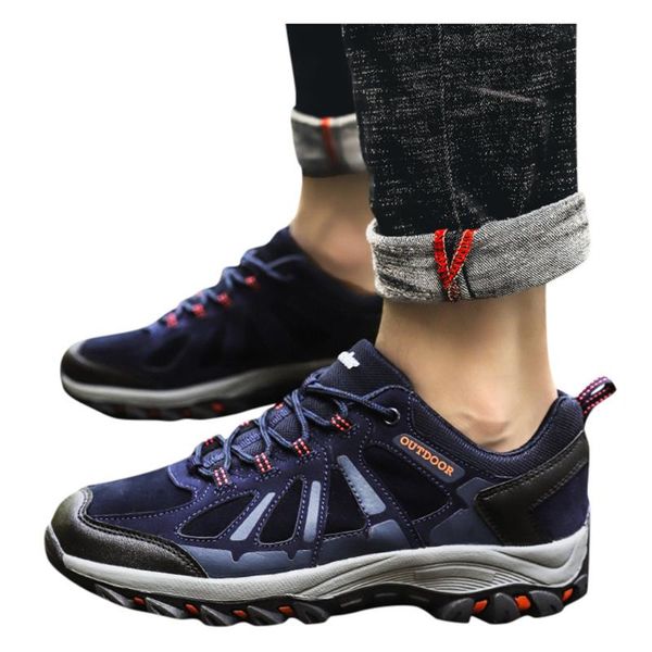 

sagace men's sneakers mesh breathable non-slip sneakers men hiking shoes lightweight lace up shoes non-slip outdoor walking shoe