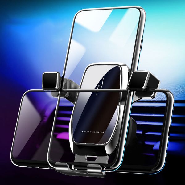 

air vent phone holder for car, universal vehicle cell phone mount cradle compatible with iphone and android phone and more