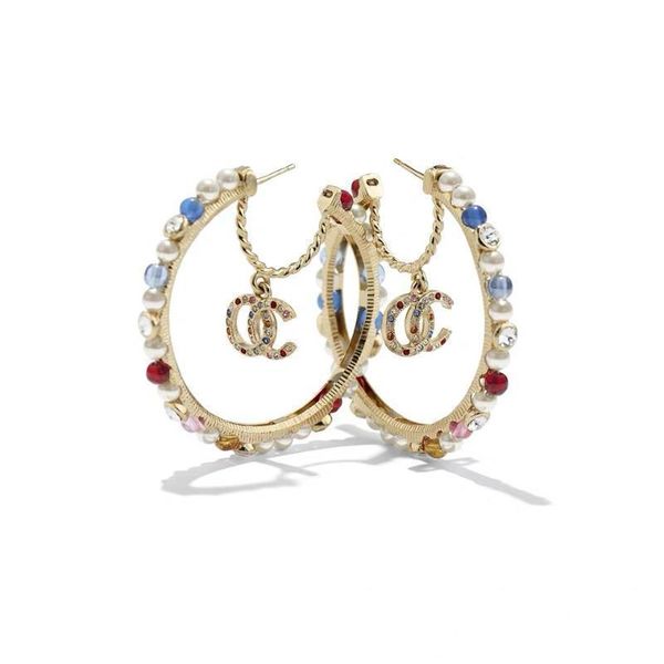 

earrings letter cc hoop dangle earring for women fashion jewelry vintage gothic korean earrings 2020 new, Golden;silver