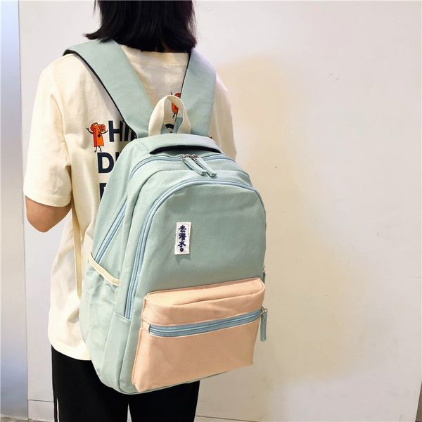 

2020 новый дамы высокого качества холст рюкзак весна лето корейский тенденции моды рюкзак студент колледжа сумка женщины сумки